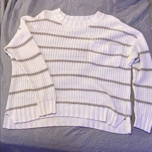 comfy american eagle striped sweater